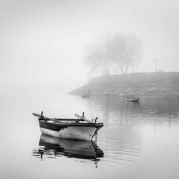 Boats in the Mist by Diggeo