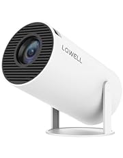LQWELL Projector, Mini Projector, Supports Wifi 6, BT5.0 With 11.0 Android OS, Automatic Keystone Correction, 180 Degree, 130 Inch Display For Phone/PC/Lap/PS5/Stick, 4K Home Cinema Projector HDMI