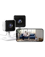 GNCC Indoor Camera 1080P Security Camera 2 Packs CCTV Camera House Security, Home Security Camera, Motion/Sound Detection, 2-Way Audio, Night Vision, Real-Time Alert, SD&amp;Cloud, 2.4G WiFi