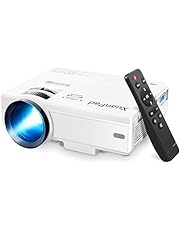 XuanPad Mini Projector Portable video-projector,55000 Hours Multimedia Home Theater movie Projector,Compatible with TV Stick,Full HD 1080P HDMI,VGA,USB,AV,laptop,iphone,Android Smartphone