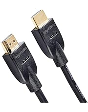 Amazon Basics HDMI Cable, 18Gbps High-Speed, 4K@60Hz, 2160p, Ethernet Ready, 1.8 m, Black