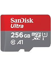SanDisk 256GB Ultra microSDXC card + SD adapter up to 150 MB/s with A1 App Performance UHS-I Class 10 U1