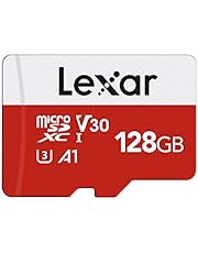 Lexar Micro SD Card Up to 100/30MB/s(R/W), 128G MicroSDXC Memory Card + SD Adapter with A1, C10, U3, V30, 4K Video Recording, TF Card