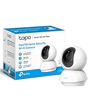 Tapo Pan/Tilt Smart Security Camera, Baby Monitor, Indoor CCTV, 360 Rotational Views, Works with Alexa&amp;Google Home, No Hub Required, 1080p, 2-Way Audio, Night Vision, SD Storage, Device Sharing(TC70)