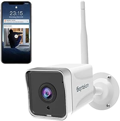 Security Camera Outdoor, Septekon 1080P CCTV Camera Wireless WiFi , Waterproof Home Surveillance Camera with 2-Way Audio, ...